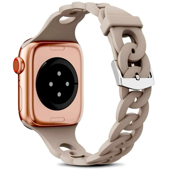 Stone link loop silicone band for Apple Watch - Picture 1 of 7